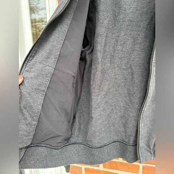 Lululemon Mens Gray Cross Cut Hoodie - Picture 7 of 8
